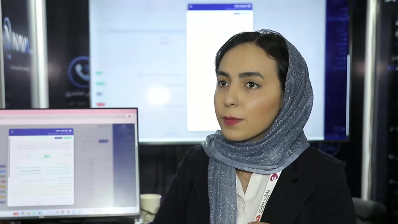 مریم آقانسب در غرفه نوا، نمایشگاه الکامپ ۲۹